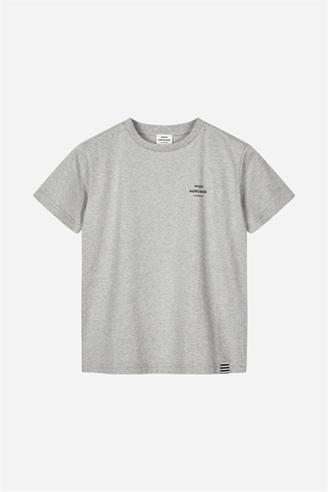 Mads Nørgaard T-shirt med tryck - Thorlino - Light Grey Melange